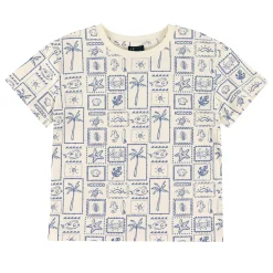 Kids/BOY Chat Botte Tops>Surf Stamps T-shirt 2-8y