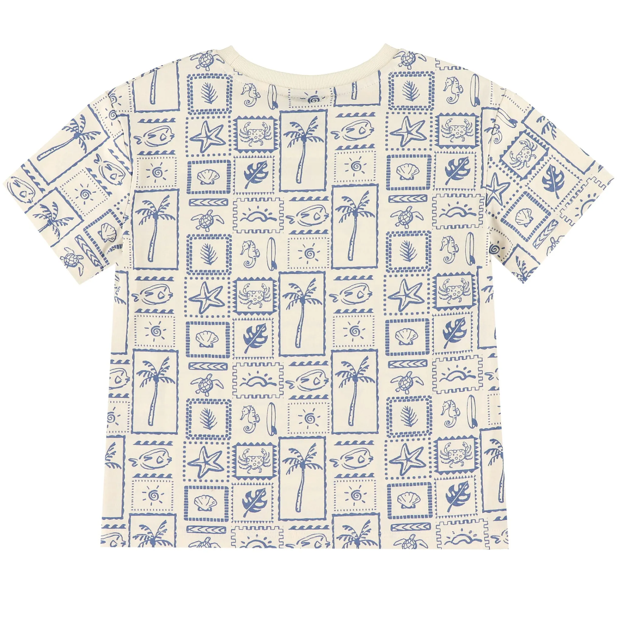 Kids/BOY Chat Botte Tops>Surf Stamps T-shirt 2-8y