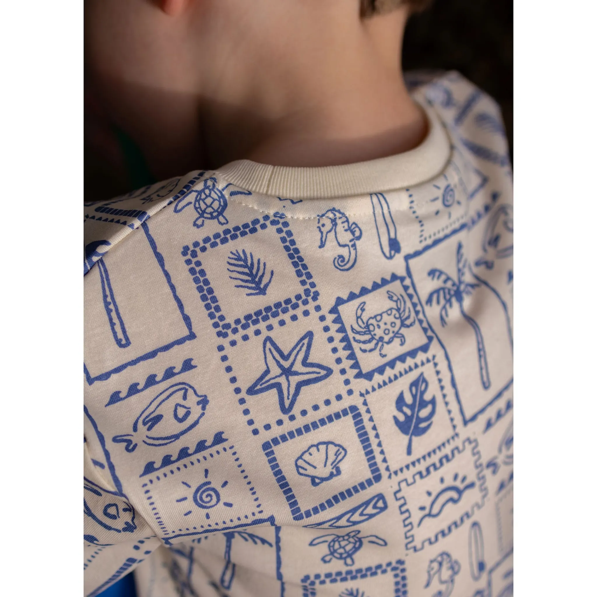 Kids/BOY Chat Botte Tops>Surf Stamps T-shirt 2-8y