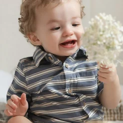BOY Chat Botte Surf Striped Shirt 3-24m