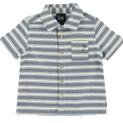 Kids/BOY Chat Botte Surf Striped Shirt 2-10y
