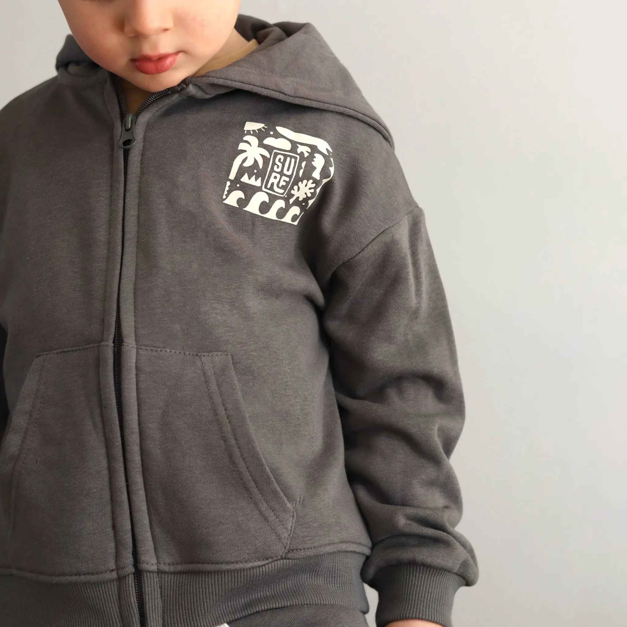 Kids/BOY Chat Botte Fleeces And Sweatshirts|Tops>Surf Zip Hoodie 2-10y