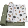 Kids Living Textiles Blankets|Blankets>Swaddle Blanket (2) Jersey - Forest