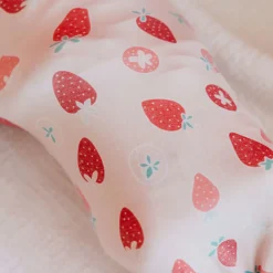 Kids Copper Pearl Swaddle Blanket - Strawberry