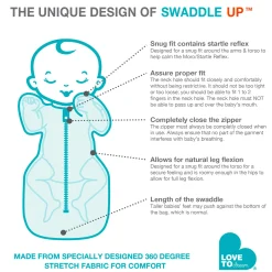 Love to Dream Swaddle Up Original Small 8-13lb - Gray