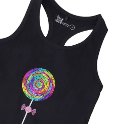 Kids Deux par Deux Sweat Candy Tank Top 7-10