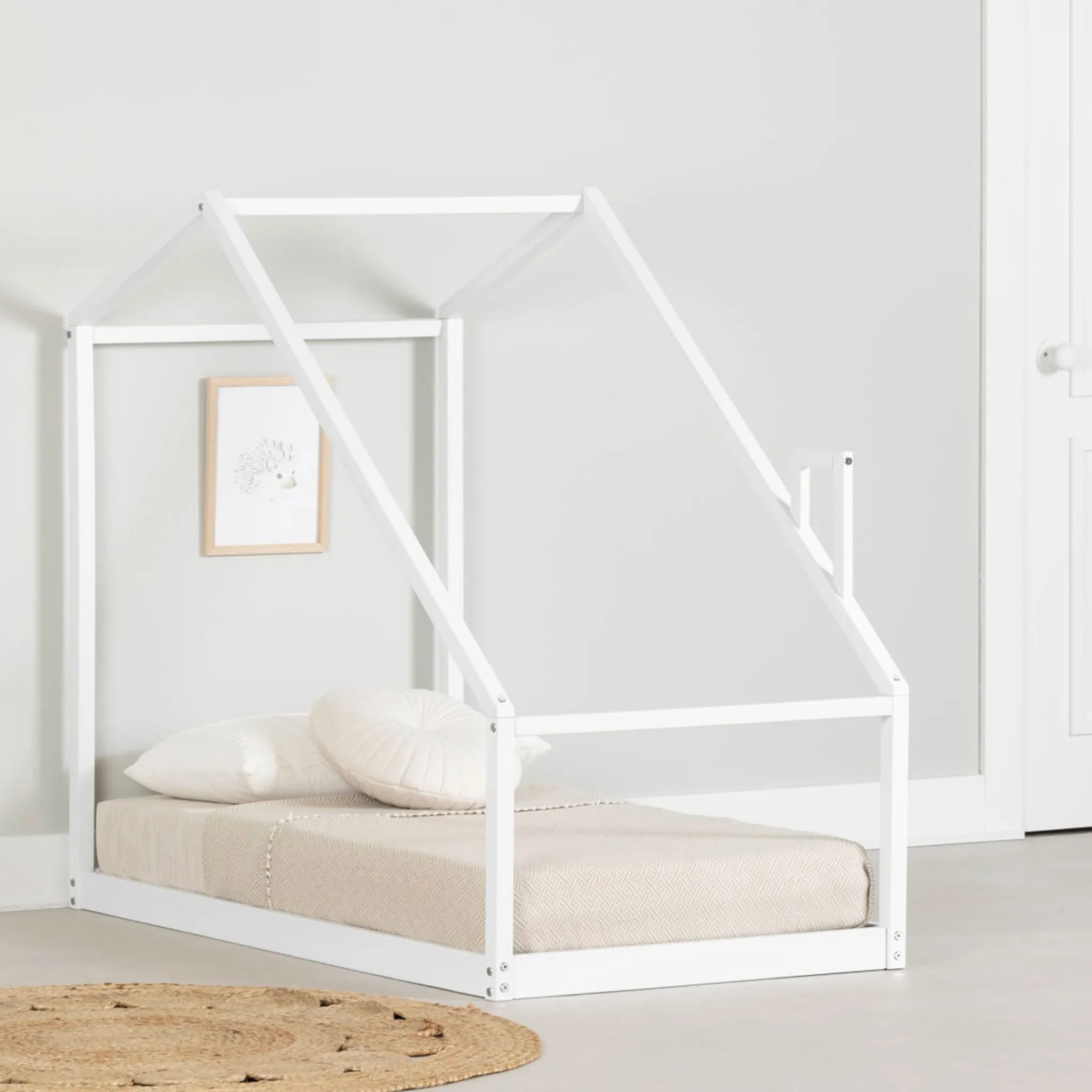 South Shore Cribs & Mattresses|Cribs & Mattresses>Sweedi - House Bed with Chimney for Baby - White