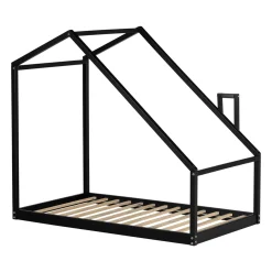 South Shore Sweedi - House Bed with Chimney for Baby - Black