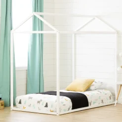 South Shore Twin, Full & Queen Beds>Sweedi House Bed for Twin Bed - White