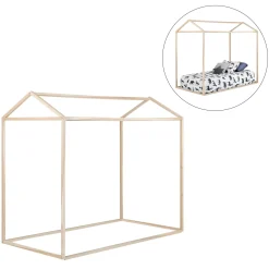 South Shore Twin, Full & Queen Beds>Sweedi House Bed for Twin Bed - Natural