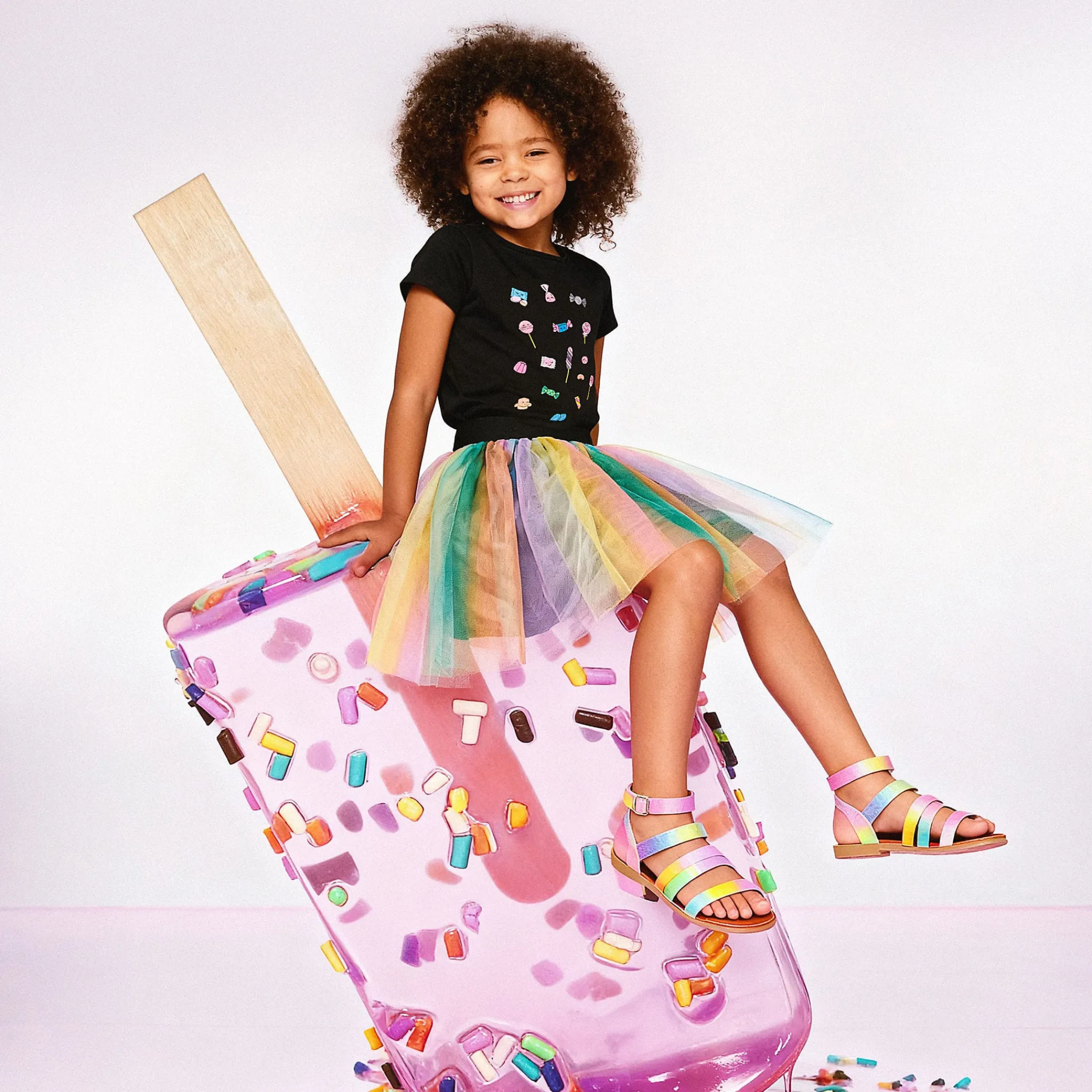 Kids Deux par Deux Tops>Sweet Candy T-shirt 3-6