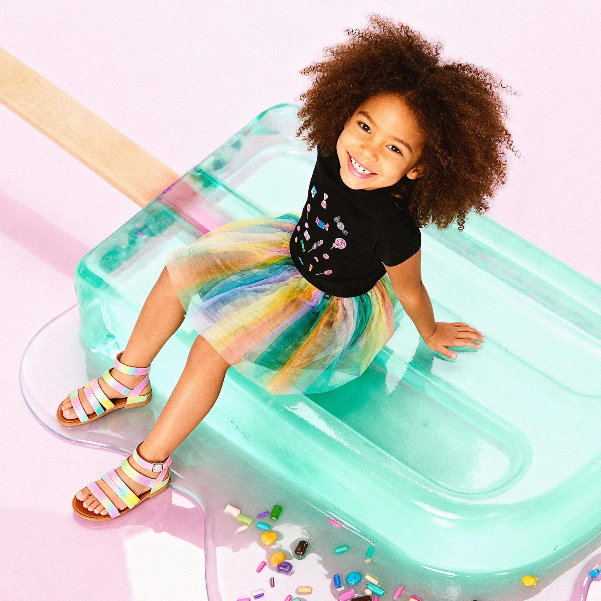 Kids Deux par Deux Tops>Sweet Candy T-shirt 3-6