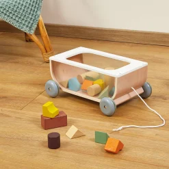 Kids Janod Wooden Toys>Sweet Cocoon Cart With Blocks