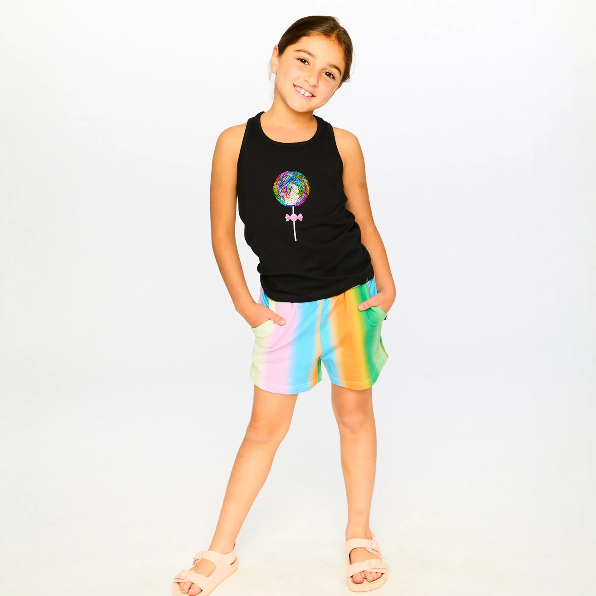 Kids Deux par Deux Sweet Rainbow Short 3-6