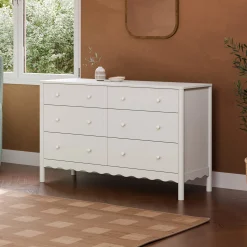 Babyletto Storage Furniture>Swell 6 Drawers Assembled Dresser- White