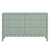 Babyletto Storage Furniture>Swell 6-Drawer Assembled Dresser - Light Sage