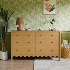 Babyletto Swell 6-Drawer Assembled Dresser - Honey