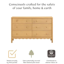 Babyletto Swell 6-Drawer Assembled Dresser - Honey