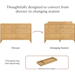Babyletto Swell 6-Drawer Assembled Dresser - Honey