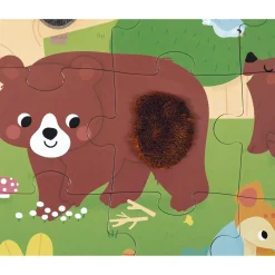 Kids Janod Tactile Puzzle Forest Animal