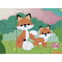 Kids Janod Tactile Puzzle Forest Animal