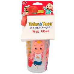 Kids Lamaze Take & Toss CoComelon Sippy Cups 10oz (4)
