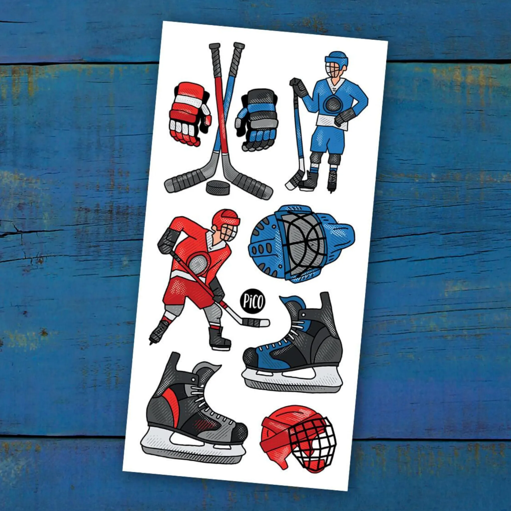 Kids Pico Tatouages Temporary Tattoos|Diy & Activities>Tattoos Pico - The Madness of Hockey