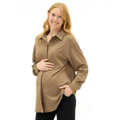 Bella Maternite Tops>Classic Maternity Shirt