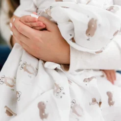 Kids Perlimpinpin Taupe Muslin Blanket