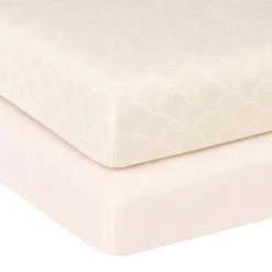 Kids Jasxtek Sheets|Bedding>Taupe-2pk Percal Crib Sheet