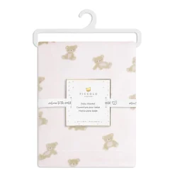 Kids Piccolo Bambino Teddy-printed Plush Blanket