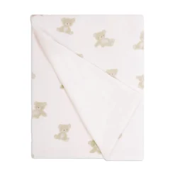 Kids Piccolo Bambino Teddy-printed Plush Blanket