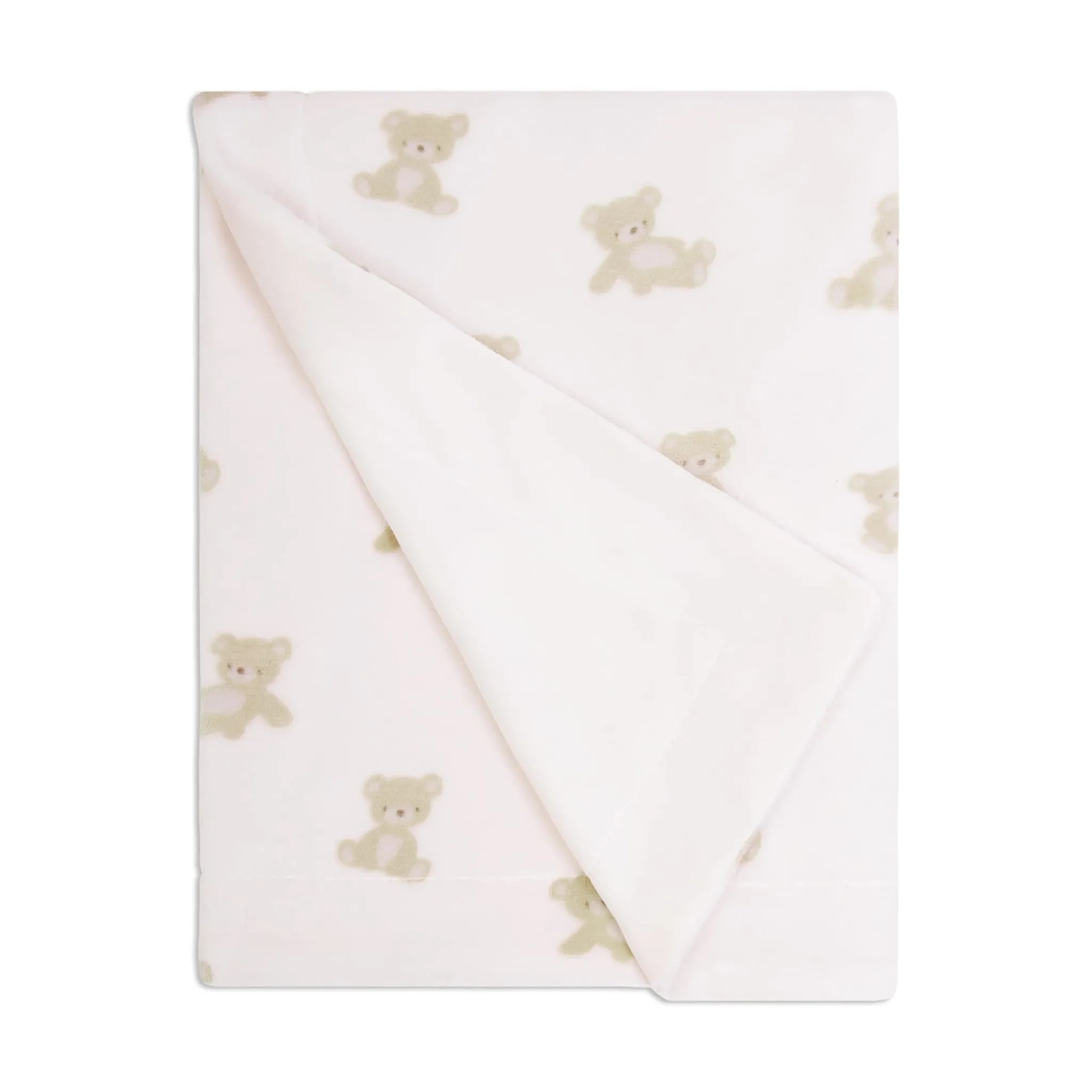 Kids Piccolo Bambino Teddy-printed Plush Blanket