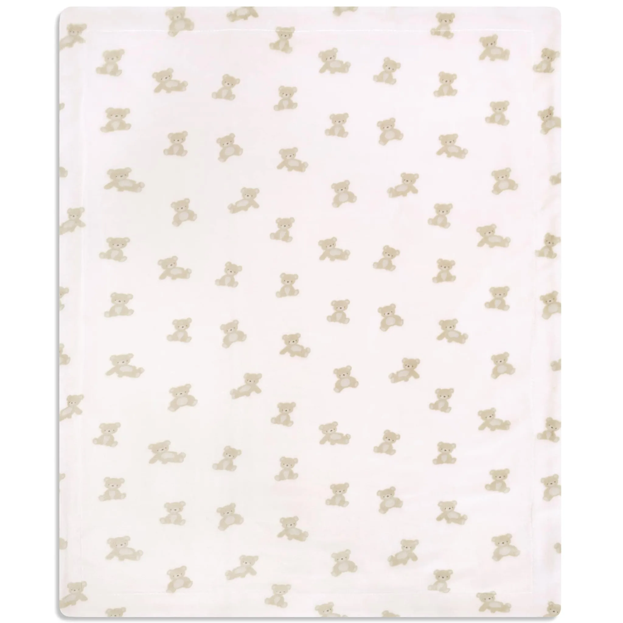 Kids Piccolo Bambino Teddy-printed Plush Blanket