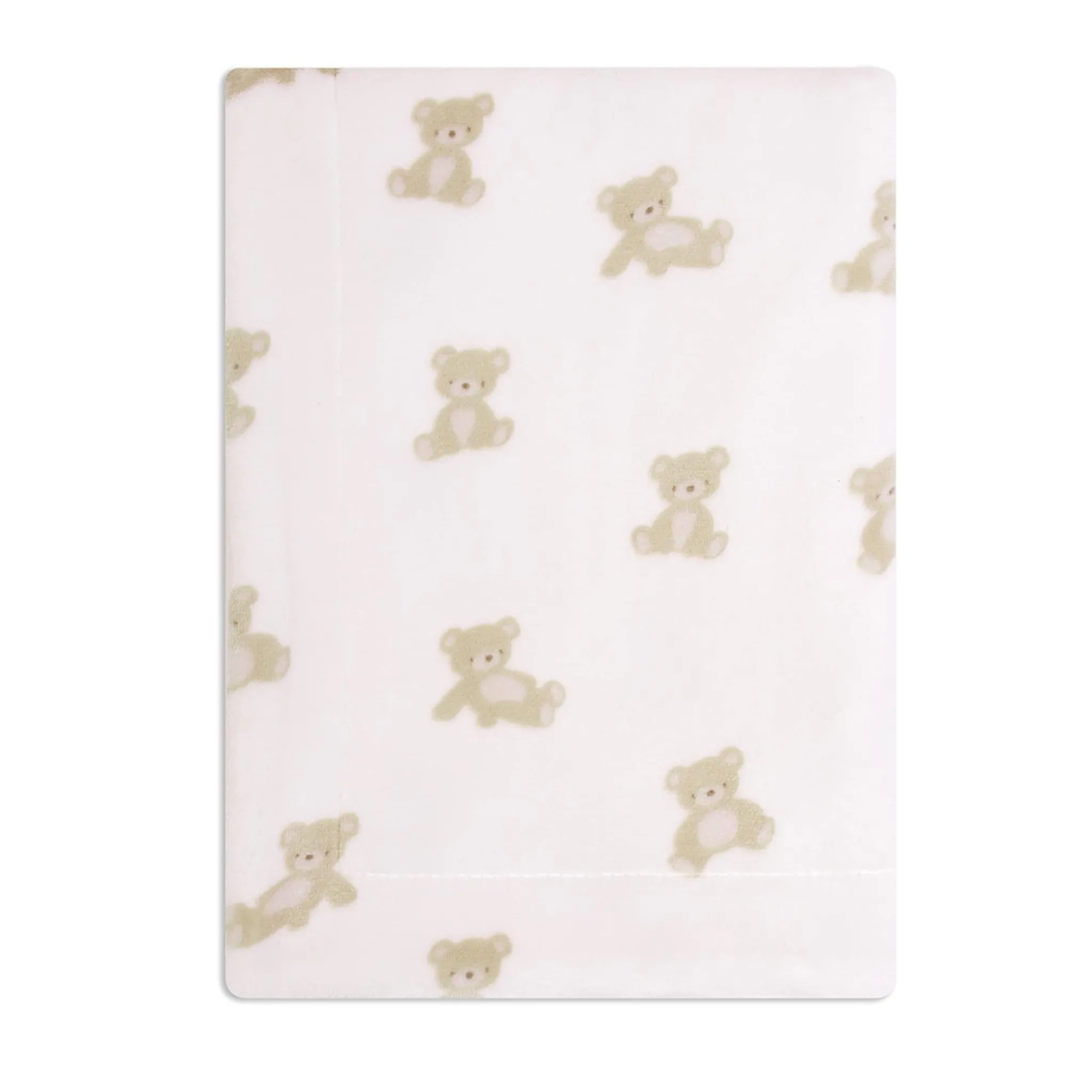 Kids Piccolo Bambino Teddy-printed Plush Blanket