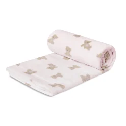 Kids Piccolo Bambino Teddy-printed Plush Blanket