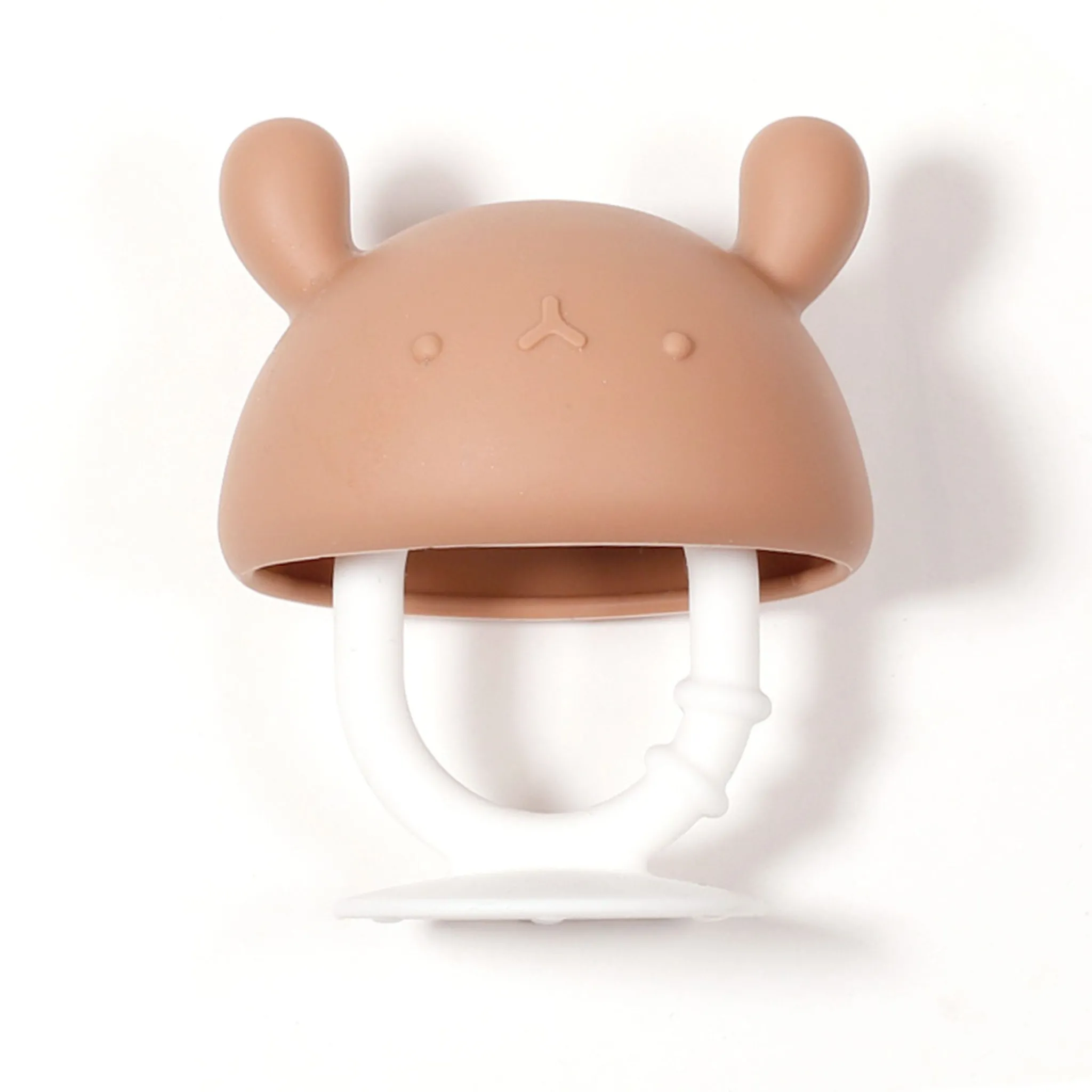 Bulle Teething Toys>Teether Toy Mushroom - Taupe
