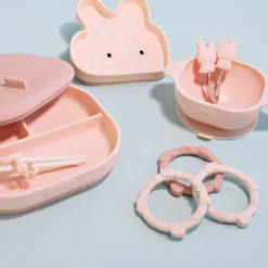 Loulou Lollipop Teething Ring Set - Pink
