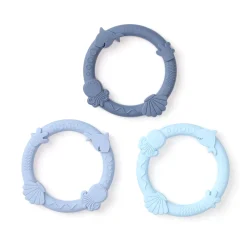Loulou Lollipop Teething Toys>Teething Ring Set - Shark