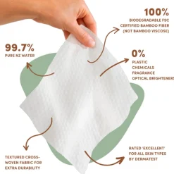 Kids Terra Baby Wipes NZ Water - 70-Pack