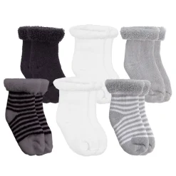 BOY Kushies Socks|Underwear & Socks>Terry Socks (6) Newborn -