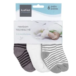 BOY Kushies Socks|Underwear & Socks>Terry Socks (6) Newborn -