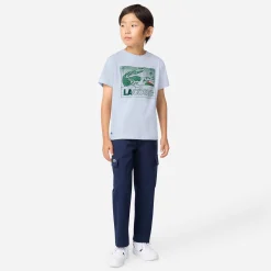 Kids/BOY Lacoste Tops>Textured Graphic T-shirt 10-16y