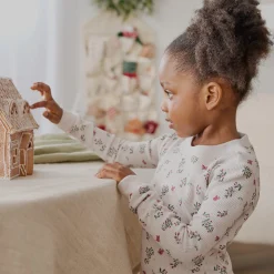 Kids Petit Lem Pajamas & Bathrobes>Thermal Mistletoe Pajamas 2-7