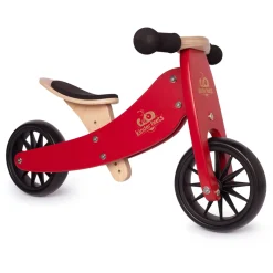 Kids Kinderfeets Tiny Tot Balance Bike 2 in 1 - Red