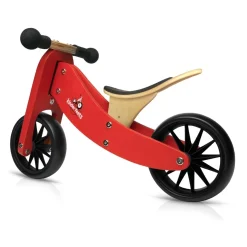 Kids Kinderfeets Tiny Tot Balance Bike 2 in 1 - Red