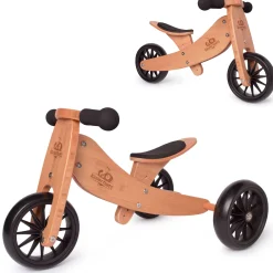 Kids Kinderfeets Bikes And Accessories|Bikes & Scooters>Tiny Tot Balance Bike 2 in 1 - Bamboo