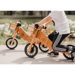 Kids Kinderfeets Tiny Tot Balance Bike Plus 2 in 1 - Bamboo