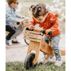 Kids Kinderfeets Tiny Tot Balance Bike Plus 2 in 1 - Bamboo