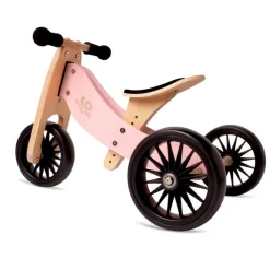 Kids Kinderfeets Tiny Tot Balance Bike Plus 2 in 2 - Pink